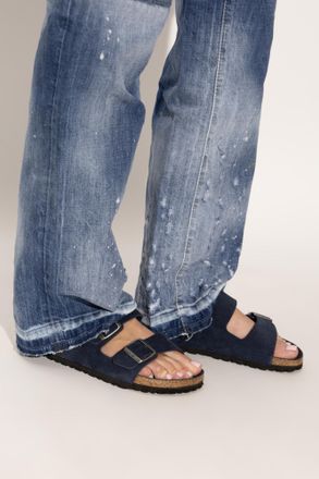 Birkenstock Arizona BS Slides, Womens, Navy Blue
