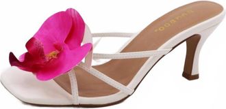 Bambooa Womens Leila Orchid Sandals In White