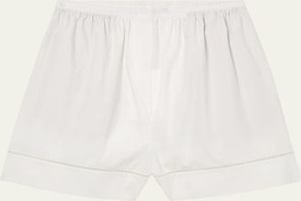 Róhe Ladder Embroidered Poplin Shorts
