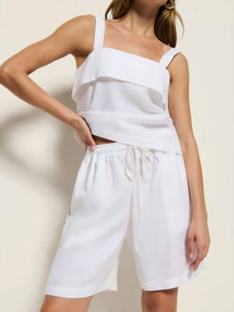 Nation Ltd Charley Linen Short In White
