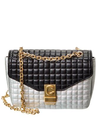 Celine C Medium Quilted Leather Shoulder Bag (Authentic Pre-Loved)