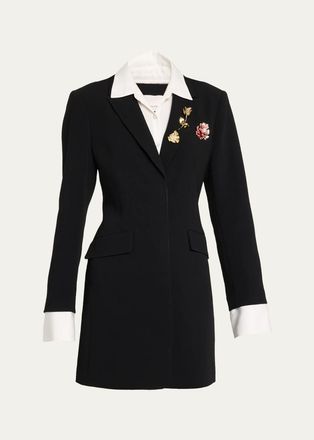Cinq &agrave; Sept Indra Embellished Blazer Mini Dress