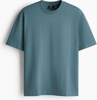 H&M Coolmax Relaxed Fit T-shirt in Teal at Nordstrom, Size Xx-Large