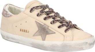 Golden Goose Super-Star Beige Leather Sneakers