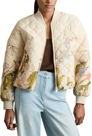 Reiss Nina Print Printed Bomber Jacket