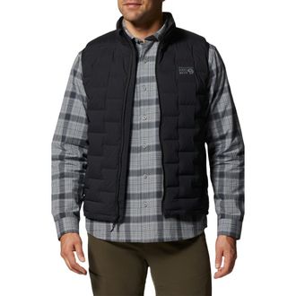 Mountain Hardwear Stretchdown 700 Fill Power Down Vest in Black at Nordstrom, Size Xx-Large