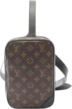 Louis Vuitton Pre-owned Cross Body Bags, male, Brown, Size: ONE SIZE Pre-owned Monogram Macassar Fanny Pack