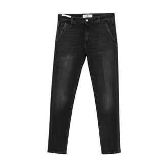 Pantaloni Torino Heren, Jeans, Zwart, Maat: W33 Denim