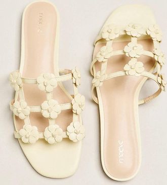 Maeve Flower Cage Slider Sandals