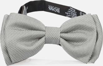 HUGO BOSS Mens Classic Bow Tie - Silver - Size: ONE size