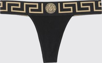 Versace Slip in cotone con Greca