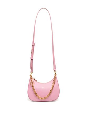 Bally Emblem logo-charm leather crossbody bag - women - Calf Leather - OS - Pink