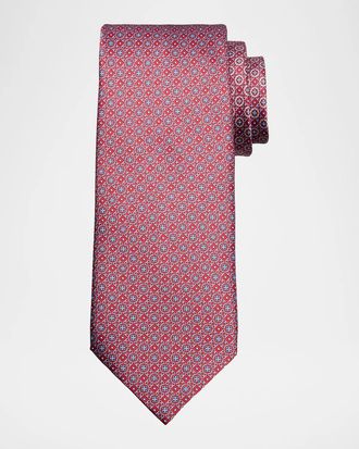 Stefano Ricci Men & apos;s Geometric Mosaic Silk Tie