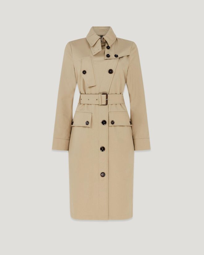 Belstaff Gabardina Tt para mujer Gabardina Stormcoat Arena clara 36