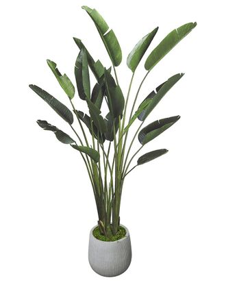 Creative Displays Inc. Handmade Faux Bird Of Paradise In Fiberstone Planter