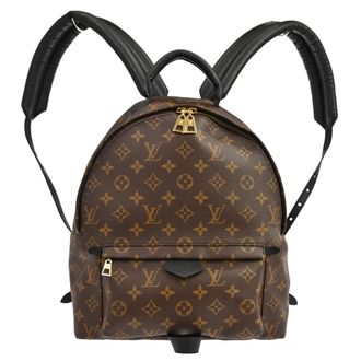 Louis Vuitton Palm Springs Backpack Monogram Canvas Brown Canvas Backpack Bag (Pre-Owned)