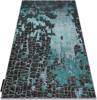 RugsX Rugsx - Alfombra De Luxe Moderna 2079 Vintage - Structural Verde / Antracita Green 140x190 Cm