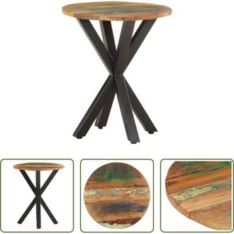 vidaXL vidaXL Legno di recupero - Tavolino di Servizio 48x48x56 cm in Legno Massello di Recupero