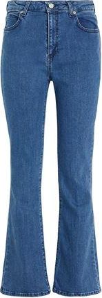 8 by YOOX ORGANIC COTTON DENIM FLARED JEAN