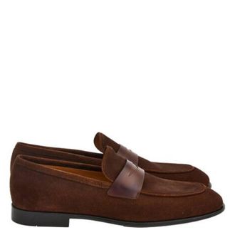 Ferragamo Suede Penny Loafers, Size 9 E