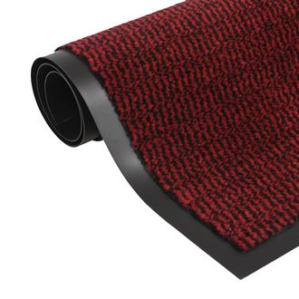 vidaXL Vidaxl - Tappeti Antipolvere 2 Pz Rettangolari Trapuntati 80x120cm Rossi