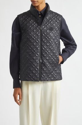 Moncler Interiorite Quilted Down Ripstop Vest in Black at Nordstrom, Size 3