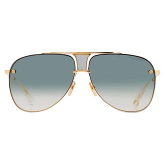 Dita Eyewear DECADE-TWO Green Gradient Pilot Unisex Sunglasses DRX-2082-L GLD-CLR 62