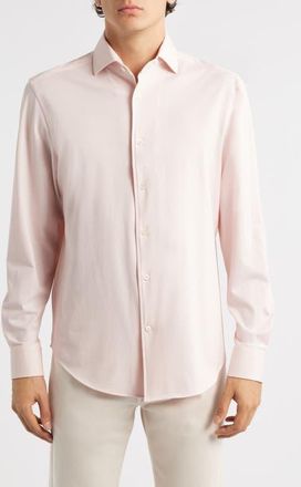 Bugatchi Devon OoohCotton Button-Up Shirt in Primerose at Nordstrom, Size Xxx-Large