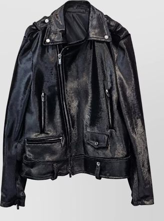 Salvatore Santoro leather biker jacket