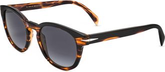 David Beckham Mens 50mm Brown Horn Sunglasses