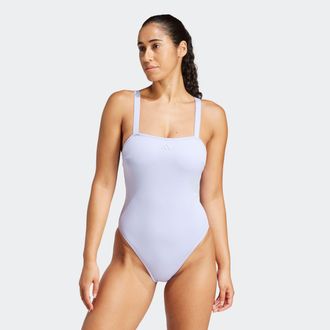 adidas Badeanzug ADIDAS PERFORMANCE ICONISEA SWIMSU, Damen, Gr. 32, N-Gr, lila (violet tone), Obermaterial: 81% Polyester, 19% Elasthan, Badeanz&uuml;ge Badeanzug