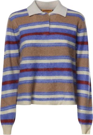 Guest In Residence Grizzly Cropped Rugby - Knitwear - Mujer - Multicolor - S