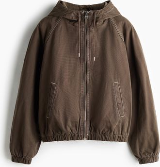 H&M Padded canvas jacket - Beige