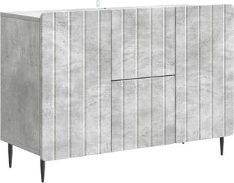 vidaXL Aparador Gris Hormig&oacute;n 89 X 34,5 X 62 Cm Madera De Ingenier&iacute;a Vidaxl