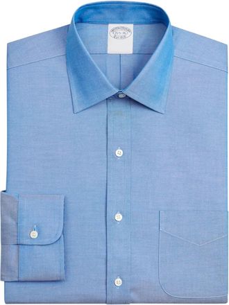 Brooks Brothers Overhemd met gespreide kraag - Blauw