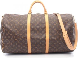 Louis Vuitton Brown Coated Canvas Pvc Monogram Leather Boston Bag (Pre-Owned)