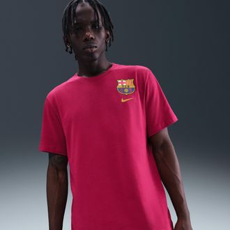 Nike FC Barcelona Nike Mens Soccer T-Shirt in Red | HQ8396-620