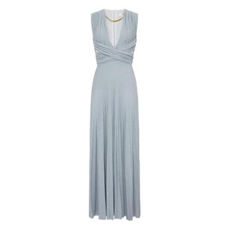 Elisabetta Franchi Dames, Jurken, Blauw, Maat: XS Jersey