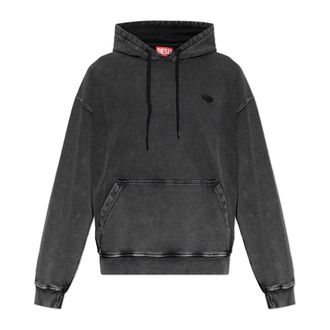 Diesel Heren, Sweatshirts & Hoodies, Grijs, Maat: 2XL Katoen