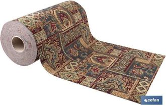 cofan Cofan - Rollo De Alfombra Vin&iacute;lica (15 Metros) De 50cm De Ancho Con Dise&ntilde;o De Estilo Oriental