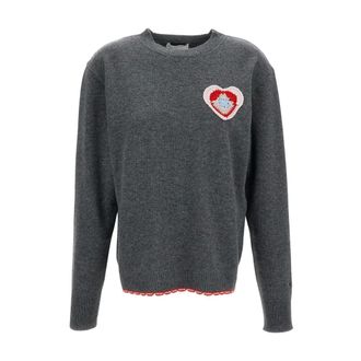Stella McCartney Dames, Truien, Grijs, Maat: M Wol