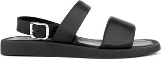 Sergio Moretti Sandalen met open neus - Dames - Sandalen - Zwart - 38 EU - Leer - Schoenen
