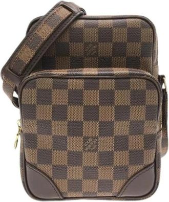 Louis Vuitton Pre-owned Amazon Shoulder Bag - Dames - Vintage Schoudertas - Bruin - ONE Size - Vintage