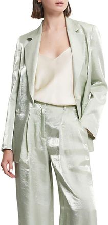 ottod'Ame Viscose And Linen Jacket in Mint at Nordstrom, Size 48