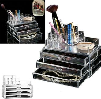 Trade Shop Trade Shop - Organizzatore Portatrucco Cosmetici Box Trucco Porta Trucchi Rossetti Make Up