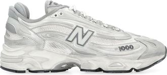 New Balance Mens Sneakers 1000 White Leather Trainers