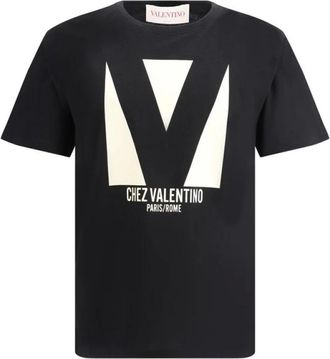 Valentino Hombre, Camisetas, Negro, Talla: S