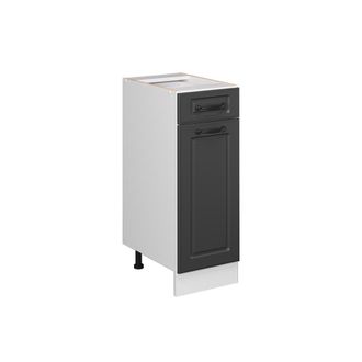 Vicco Mueble Bajo De Cocina R-line, Antracita Casa De Campo, 30 Cm Sin Encimera Vicco