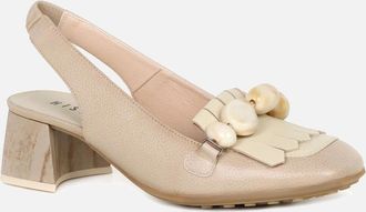 Hispanitas Womens Hanoi Womens Open Court Shoes - Tan - Size: 2