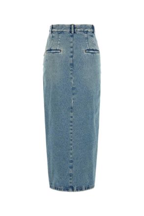 ARMARIUM Womens Denim Lula Skirt Lightblue Exterior: Cotton Gonne